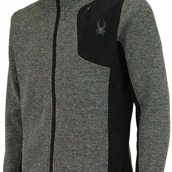 spyder men's raider full zip sweater